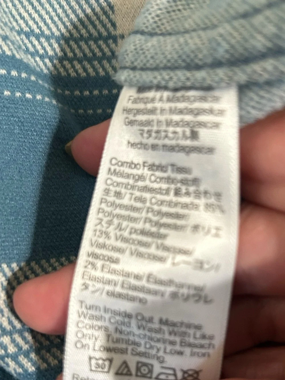 J.Crew Men’s Long-sleeve plaid flannel Shacket Blue Beige Size XL